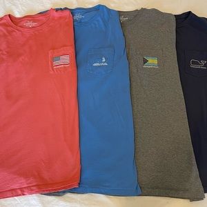 Vineyard Vines - 4 Mens Short Sleeve T-shirts - XL